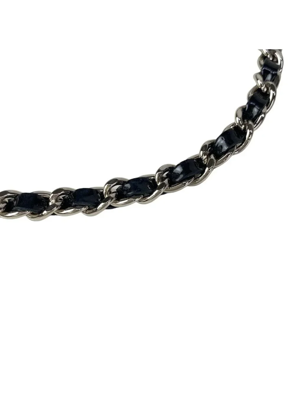 Chanel Shoulder Bag Extra Mini Quilted Black Chain Silver Leather